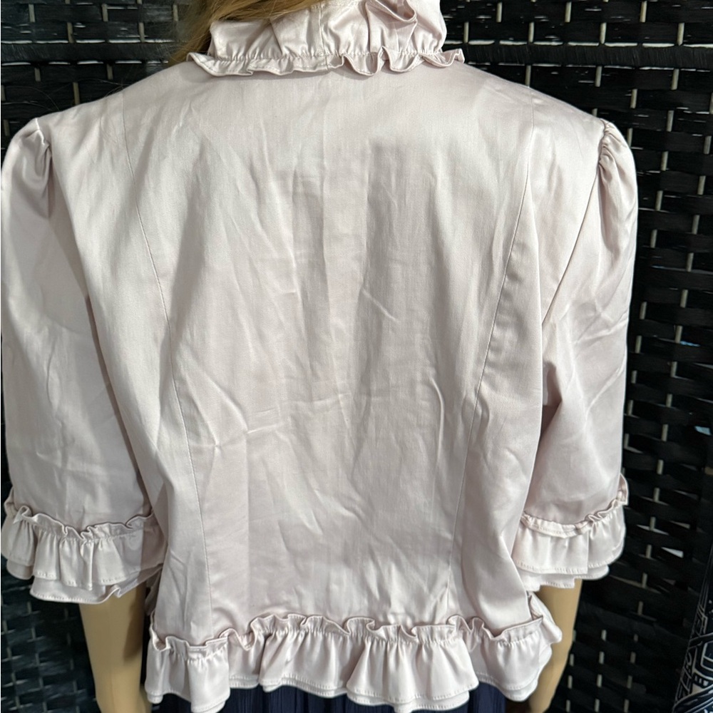 Spense Large Pink Ruffled Jacket - Picture 4 of 7